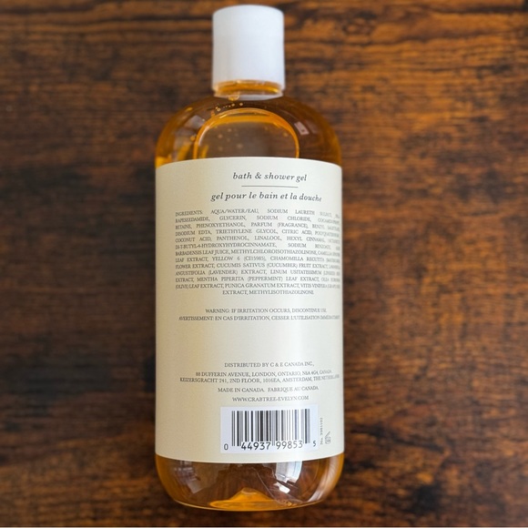 Crabtree & Evelyn Summer Hill Bath & Shower Gel Body Wash 16.9 fl oz - Picture 4 of 4